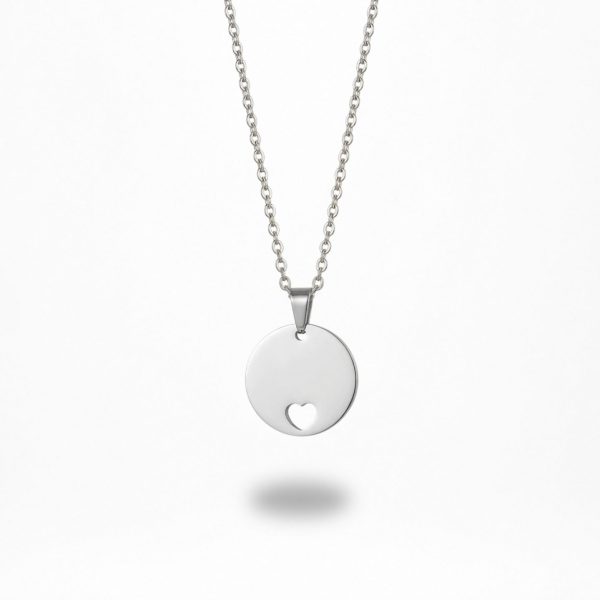 Collar Medalla Corazón 20 mm