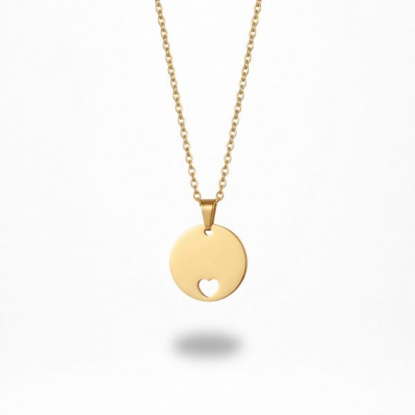 Collar Medalla Corazón 20 mm